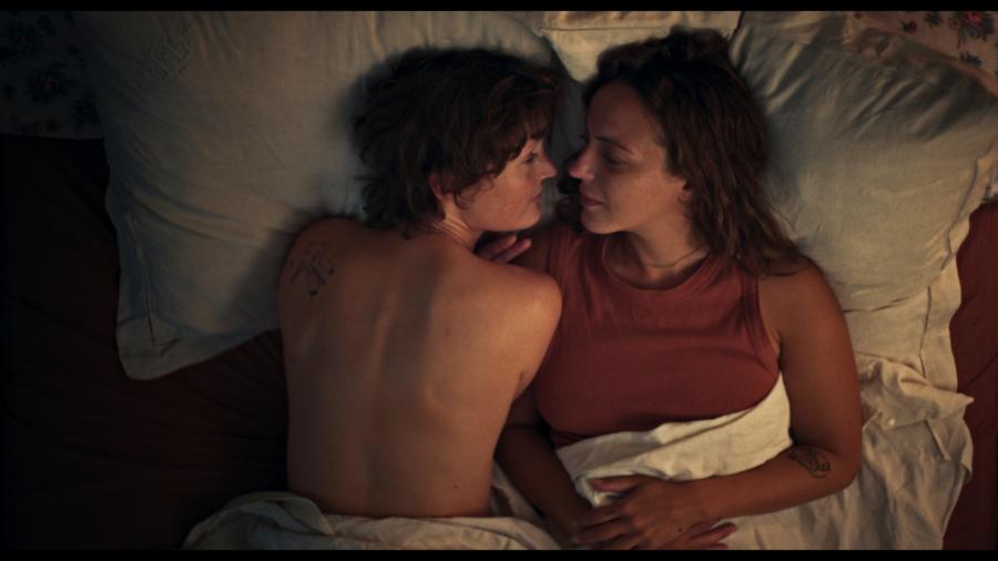 Vicky Krieps and Monia Chokri in Love Me Tender