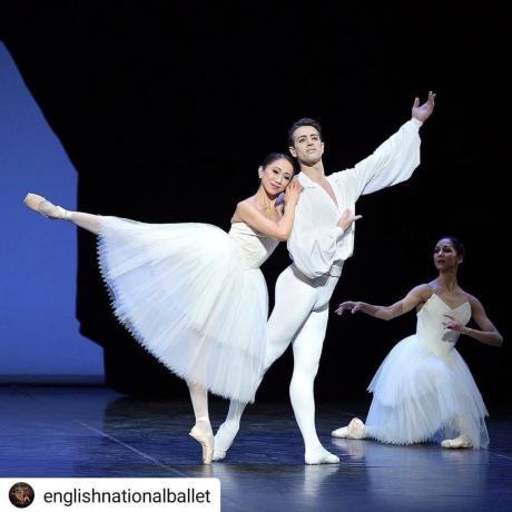 Erina Takahashi of English National Ballet with partner James Forbat