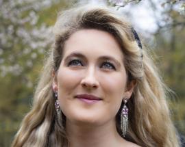 angelic visitor: Hilary Cronin