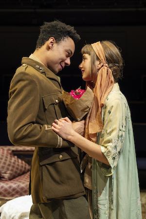 Kit Young and Zoe Brough as Jack Absolute and Lydia Languish