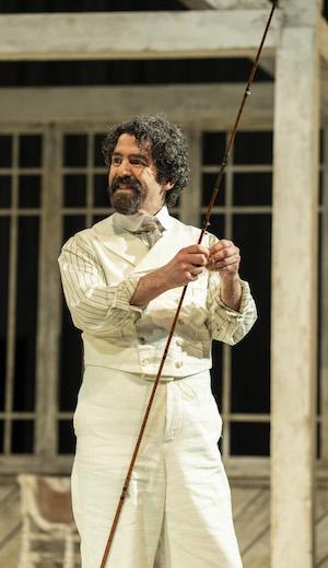 Paul Ready as Sergei Vassilich Bassov in Summerfolk at the National Theatre (c) Johan Persson